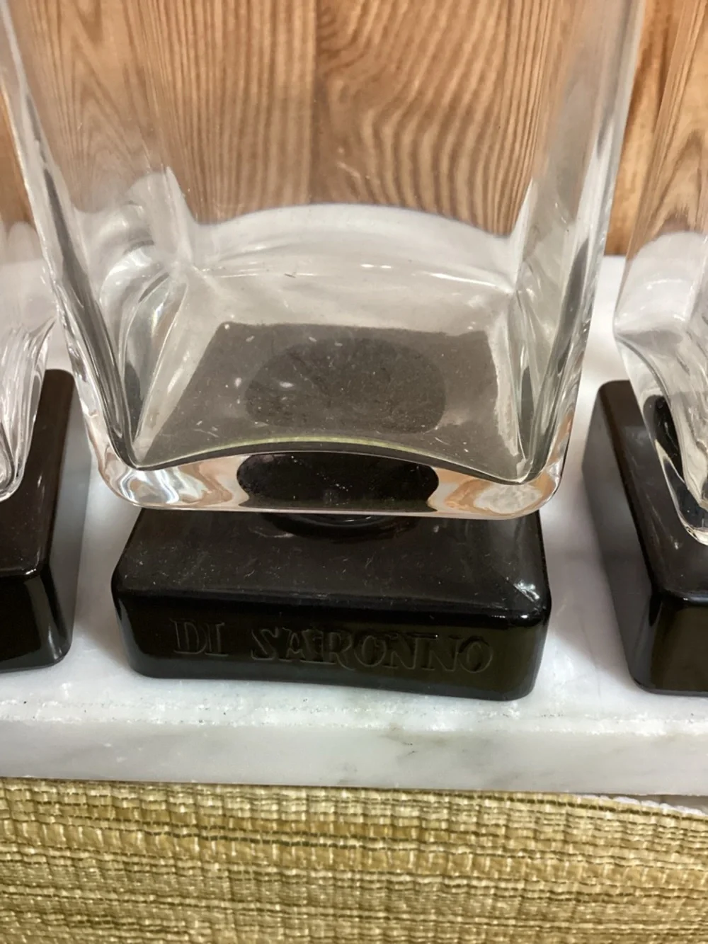 DiSaronna Liqueur Glasses with Black Bases